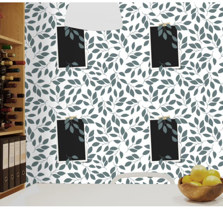 Tapeta liście liściasty botaniczny - TenStickers