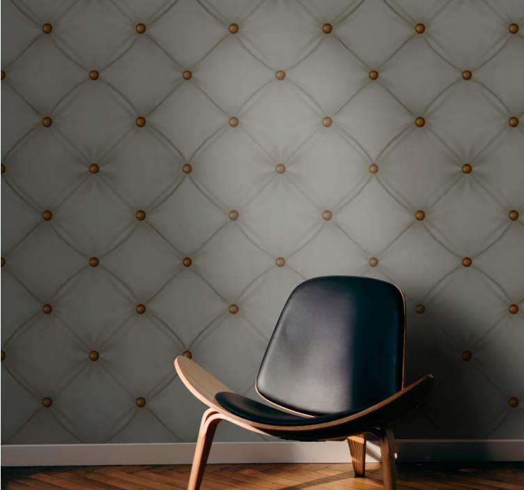 Tapeta tekstura szary, wyściełany motyw - TenStickers