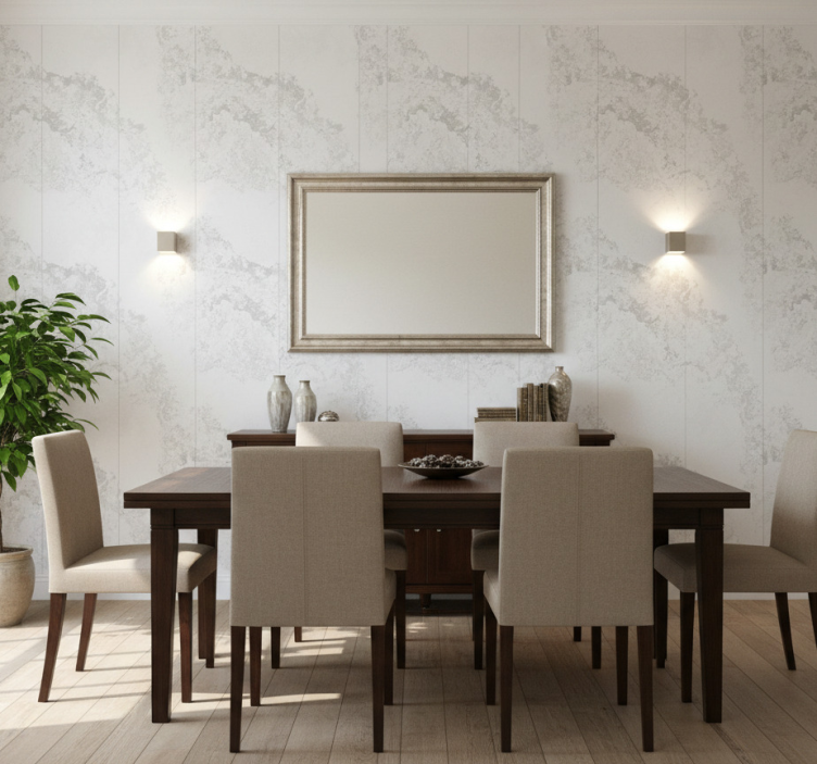 Tapeta marmur w delikatnej szarej fakturze - TenStickers