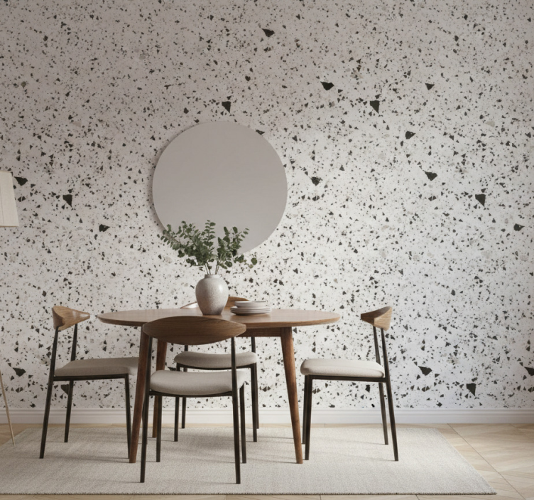 Tapeta marmur w fragmentach terrazzo - TenStickers