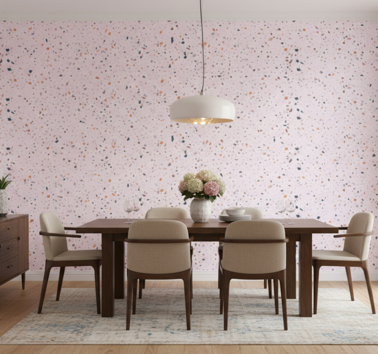 Tapeta marmur w kolorowe geometryczne kawałki - TenStickers