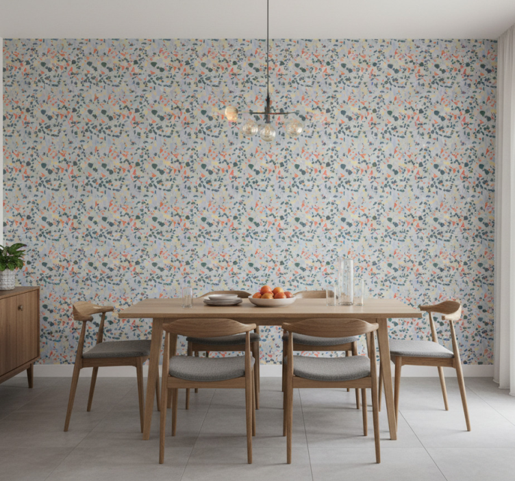 Tapeta marmur w żywych, abstrakcyjnych formach - TenStickers