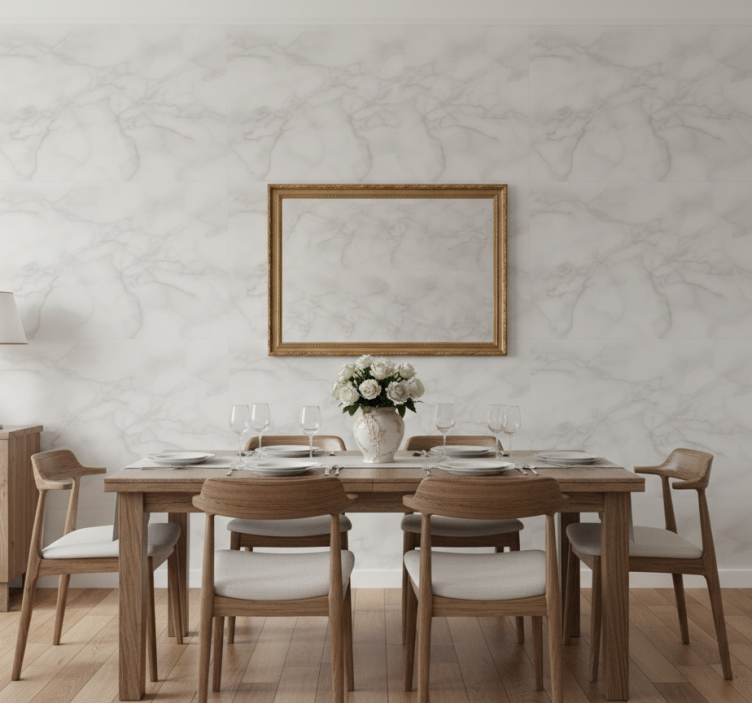 Tapeta marmur z efektem neutralnego wiru - TenStickers