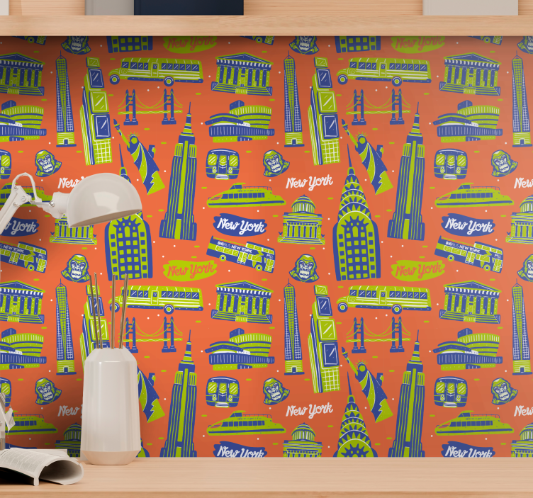 Tapeta Nowy Jork zabytki miejskie - TenStickers