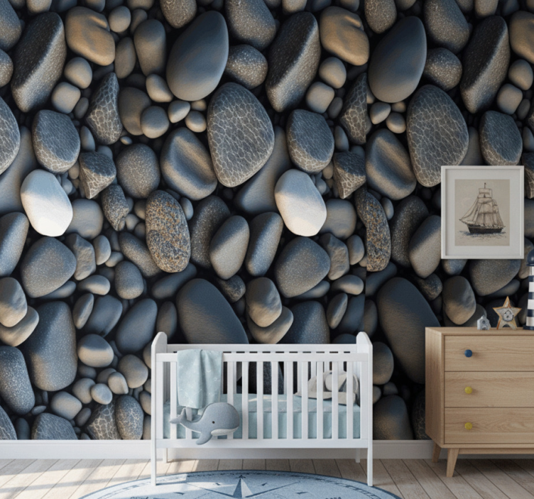 Tapeta natura kamienie oceanu - TenStickers