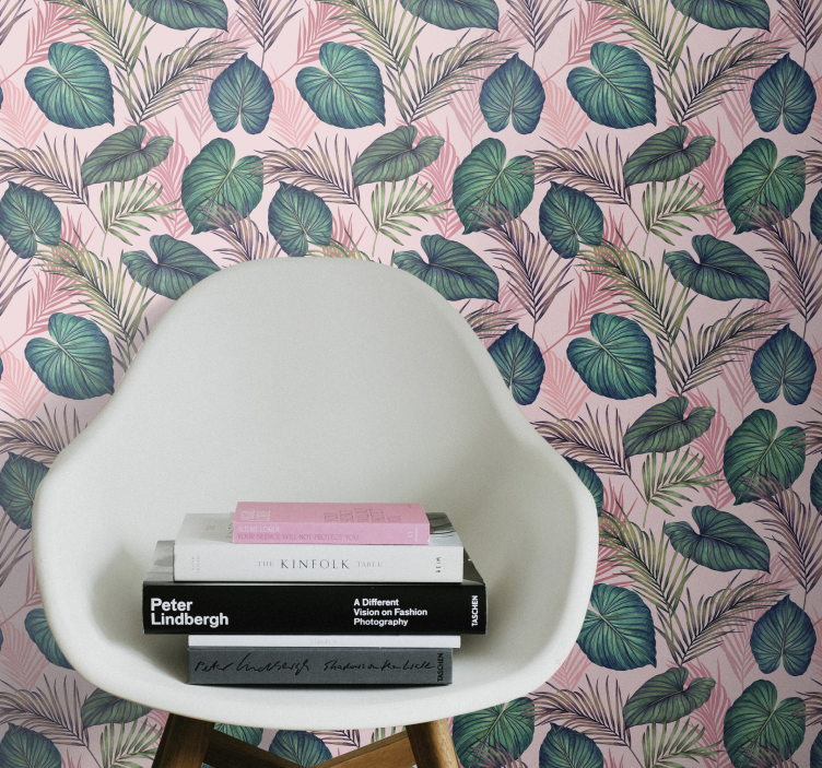 Tapeta natura odkrycie tropikalnych liści - TenStickers