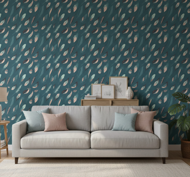 Tapeta nowoczesna rysowana w stylu vintage - TenStickers