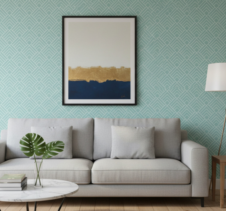 Tapeta nowoczesna w stylu geometrycznym - TenStickers