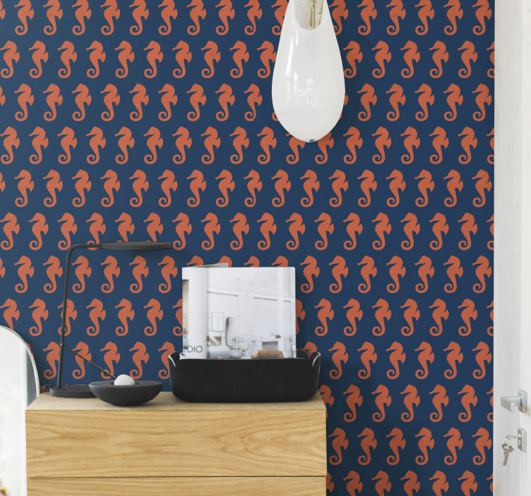 Tapety ze zwierzętami motyw konika morskiego - TenStickers