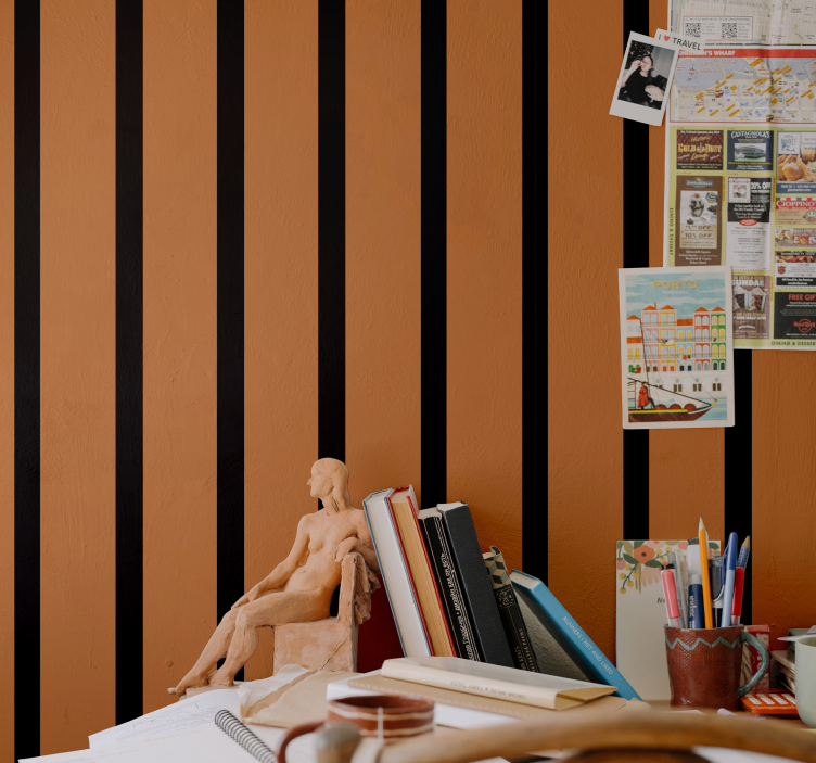 Tapeta w paski wzór w paski - TenStickers