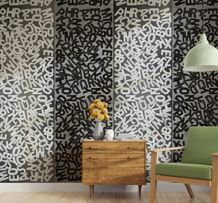 Tapeta platynowa enigma do jadalni - TenStickers