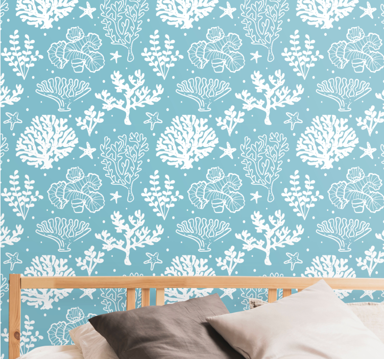 Tapeta ryby podwodne rośliny botaniczne - TenStickers