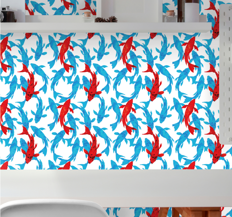 Tapeta ryby taniec wodny - TenStickers