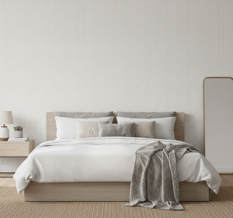 Tapeta skandynawska w szare linie - TenStickers