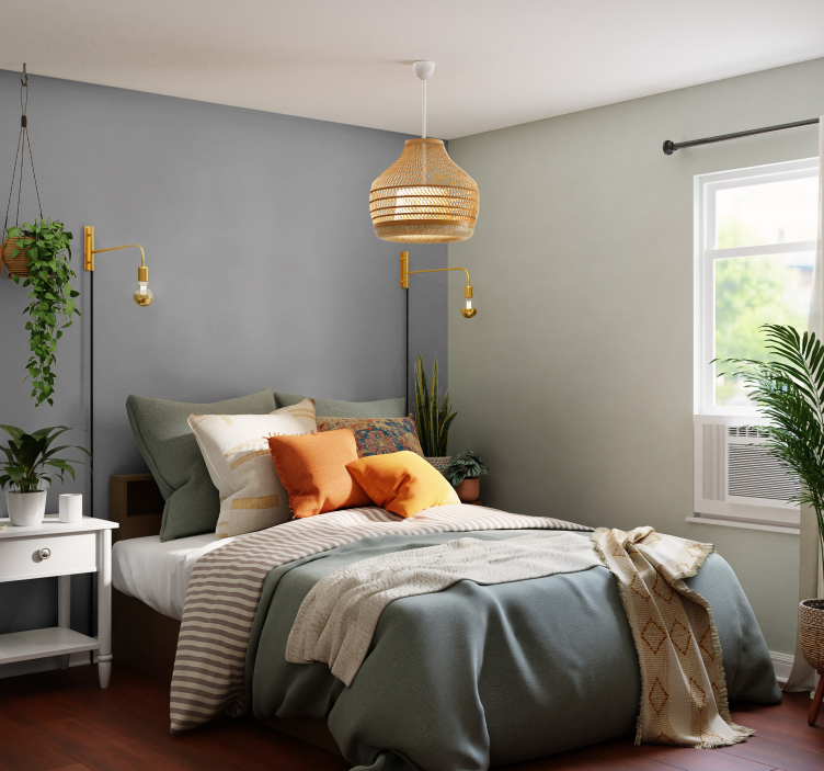 Szara tapeta Szary - TenStickers