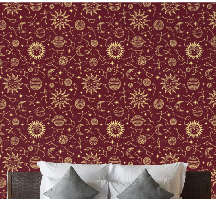 Tapeta sztuka niebiańskie wzory - TenStickers