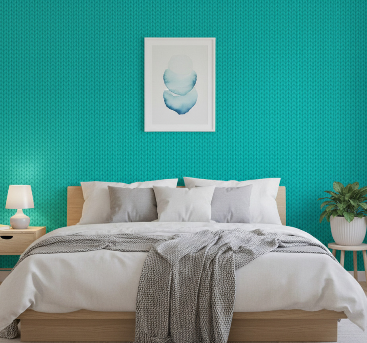 Tapeta tekstura niebieskie liny - TenStickers