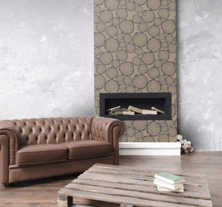 Tapeta rustykalna Pnia drzewa - TenStickers