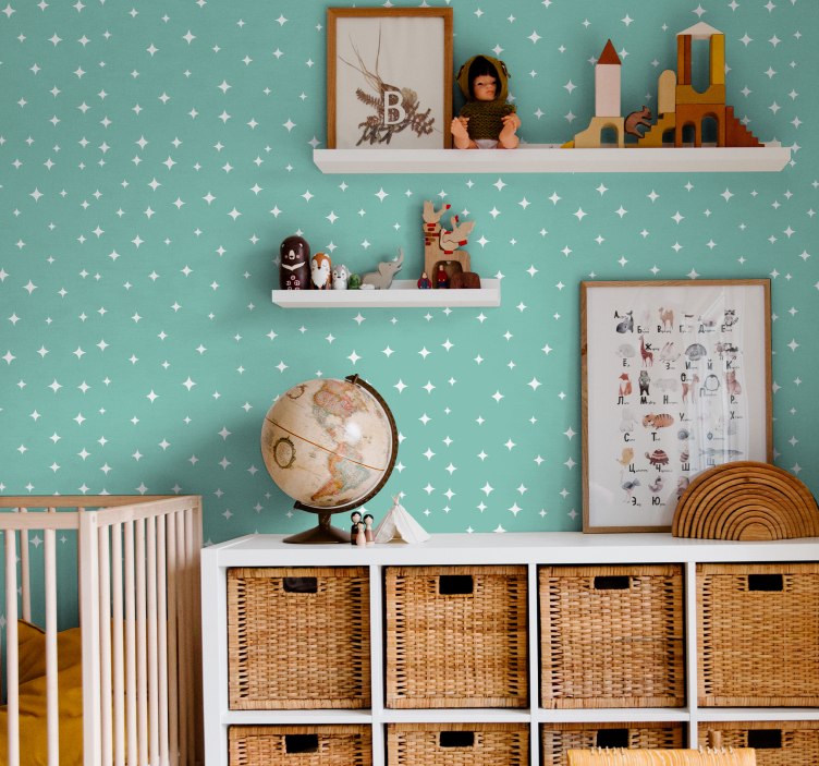 Tapeta gwiazdy gwiaździsty wzór - TenStickers