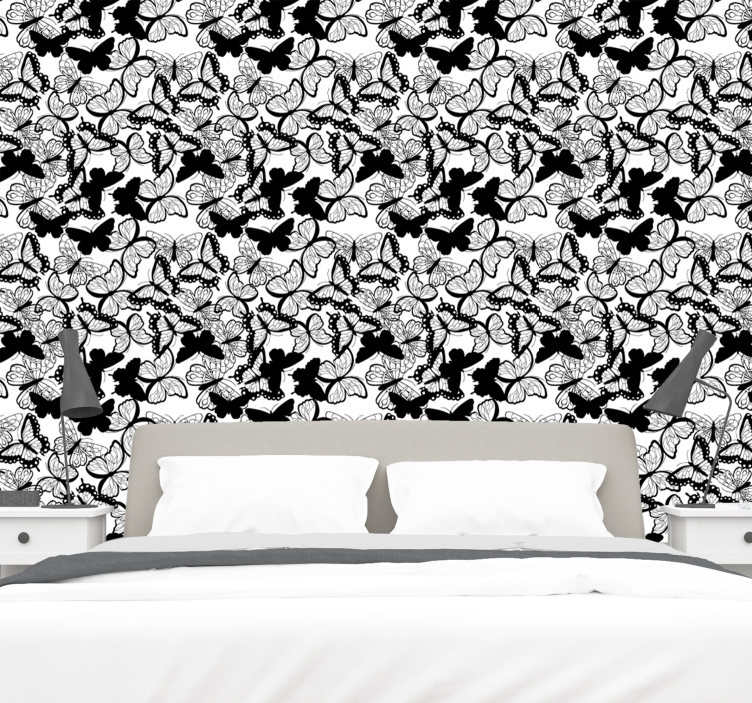 Tapeta motyle obfitość motyli - TenStickers