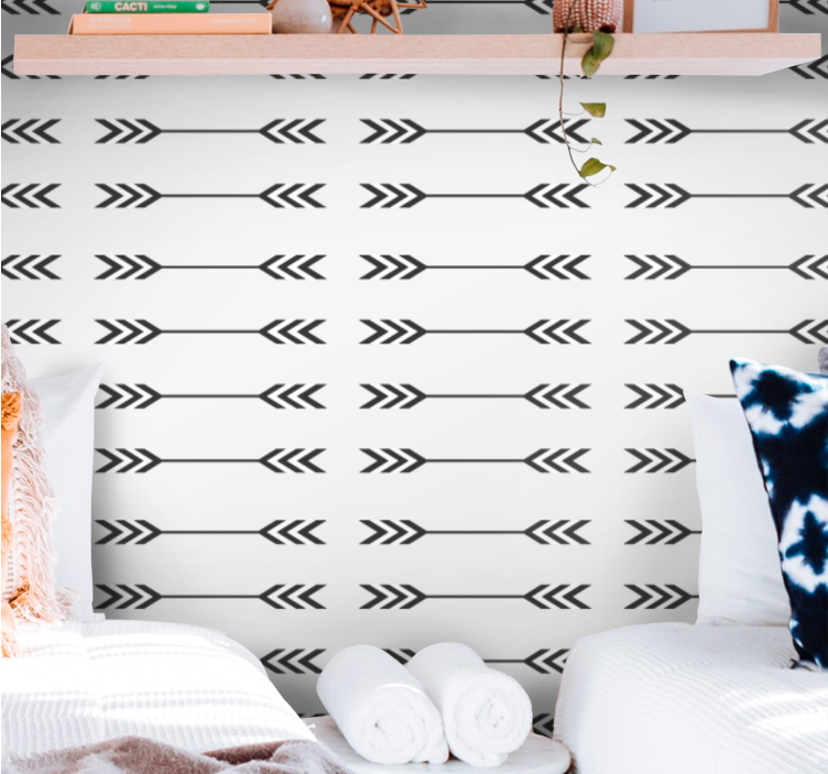 Tapeta na wymiar minimalistyczne wzory strzałek - TenStickers