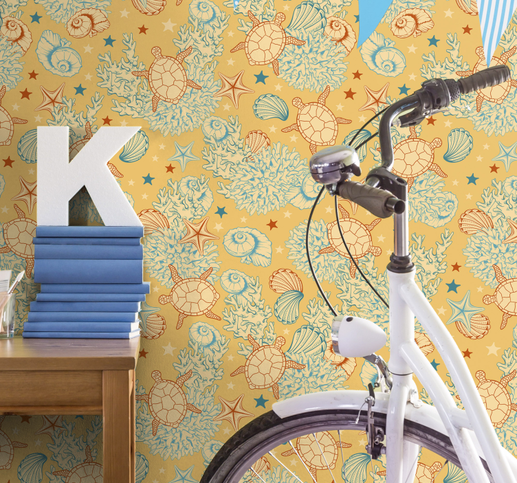 Tapeta ryby zespół z motywem morskim - TenStickers