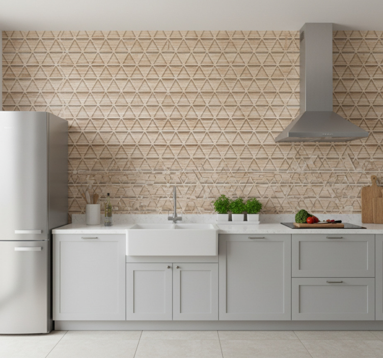 Tapeta wzory i tekstury geometria naturalna - TenStickers