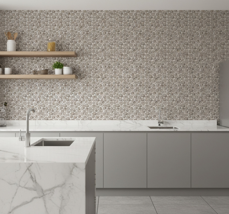 Tapeta wzory i tekstury wzór kamyków - TenStickers