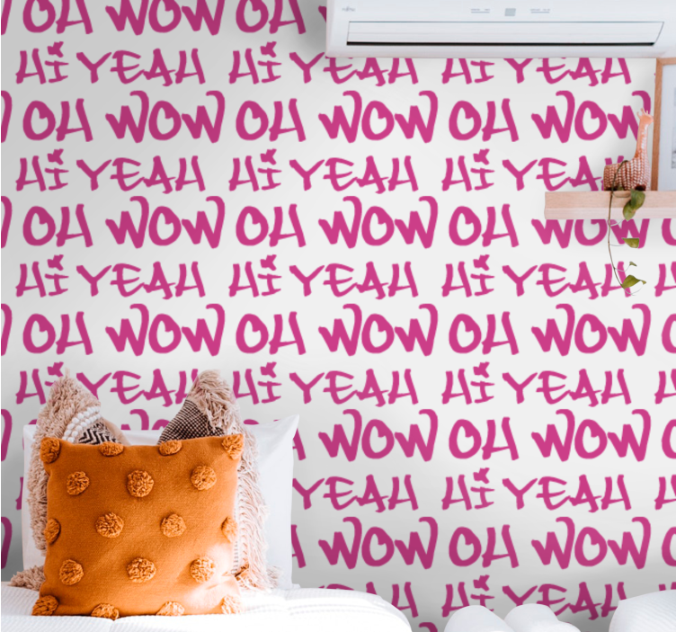 Tapeta z napisami ekspresyjny projekt frazy - TenStickers