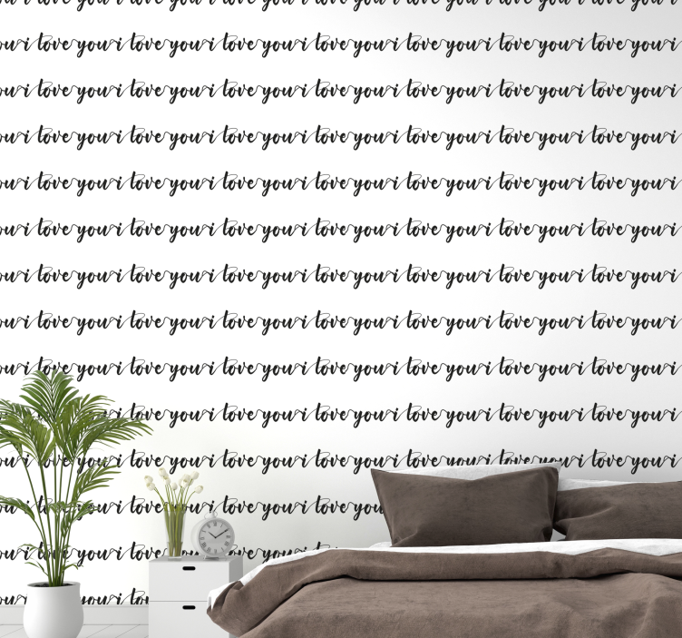 Tapeta z napisami kochaj swoje życie - TenStickers