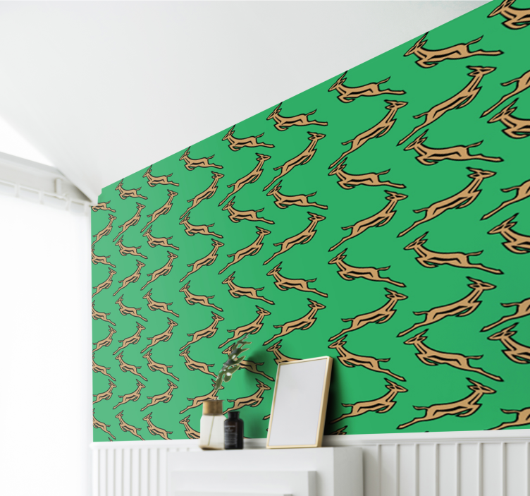 Tapeta zwierzęta biegające gazele - TenStickers