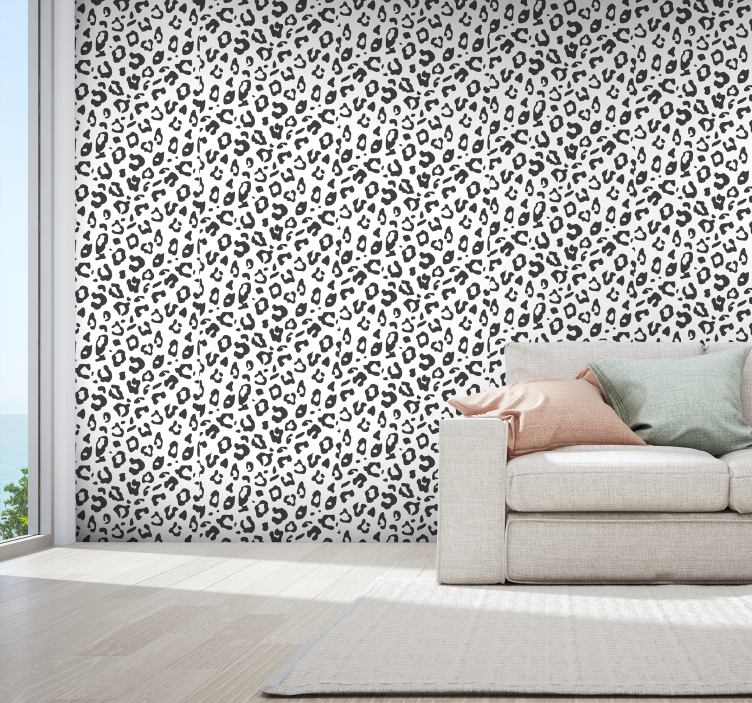 Tapeta zwierzęta Czarny lampart - TenStickers