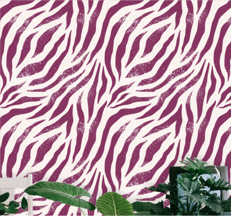 Tapeta zebra w paski zebry - TenStickers