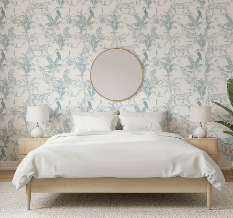 Tapety ze zwierzętami w stonowanej kolorystyce - TenStickers