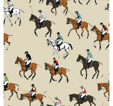 Tapeta konie motyw jazdy konnej - TenStickers