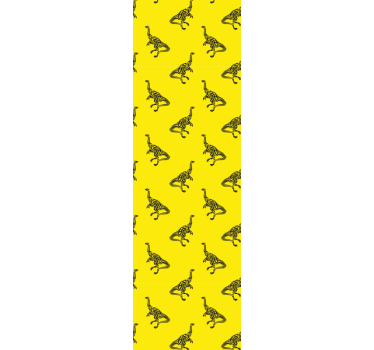 Tapeta dinozaury żółta przygoda - TenStickers