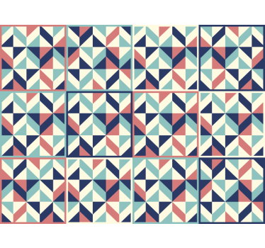 Tapeta do biura z geometrycznym wzorem - TenStickers