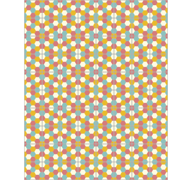 Tapeta do biura w geometryczny wzór - TenStickers