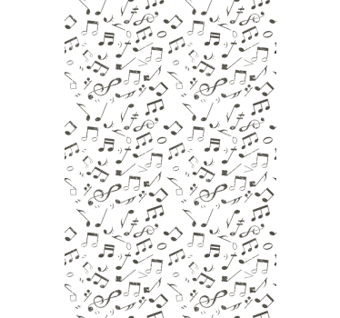 Tapeta do biura nuty muzyczne - TenStickers