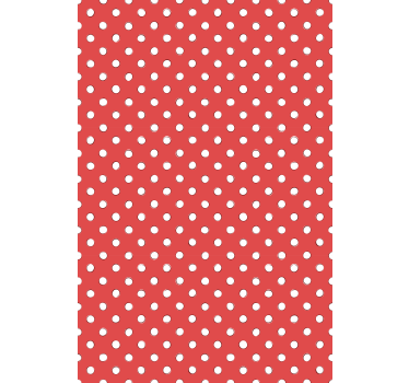 Tapeta do kuchni w czerwone kropki - TenStickers