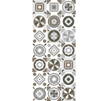 Tapeta do kuchni hydrauliczna w odcieniach szarości - TenStickers