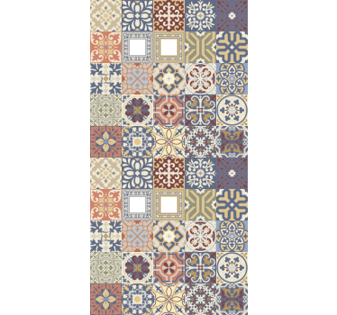 Tapeta do kuchni w wielokolorowy wzór hydrauliczny - TenStickers