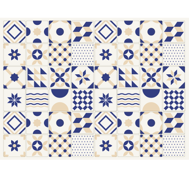 Tapeta do kuchni w stylu ceramicznych płytek - TenStickers
