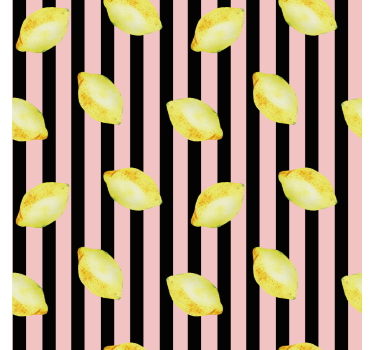Tapeta do kuchni w żywy wzór cytrynowy - TenStickers