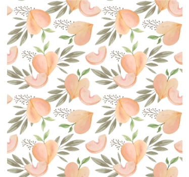 Tapeta do kuchni w brzoskwiniowe kwiaty - TenStickers