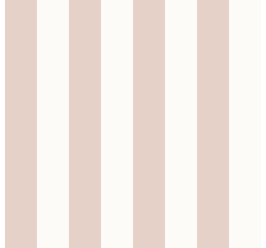 Tapeta do salonu w różowo-białe paski - TenStickers