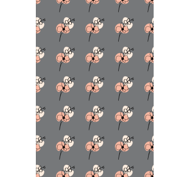 Tapeta kwiaty abstrakcyjny wzór orchidei - TenStickers