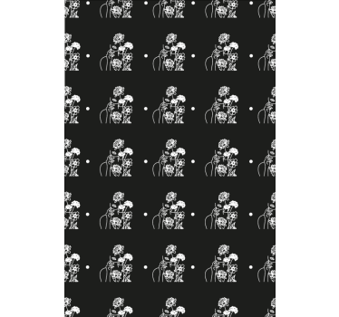 Tapeta kwiaty kobieta i minimalistyczne słoneczniki - TenStickers