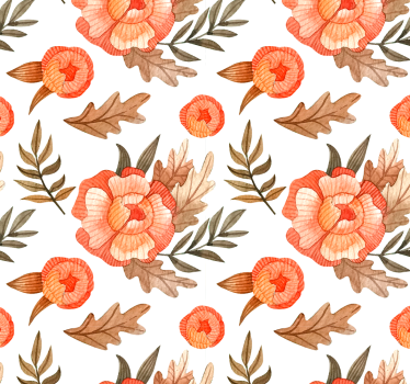 Tapeta natura małe kwiaty - TenStickers