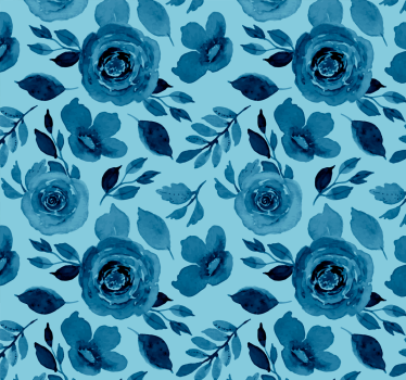 Tapety natura niebieskie kwiaty - TenStickers